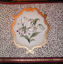 York Tiger Lily Animal Print Wallpaper Border Red or Green MB8584-5B Wid... - $14.97