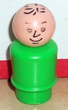 Vintage 80&#39;s Fisher Price Little People Dad Man Green #726 952 990 - £7.25 GBP