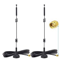 Dual Band Wifi 2.4Ghz 5Ghz 5.8Ghz 9Dbi Magnetic Base Sma Male Antenna (2-Pack) F - £20.55 GBP