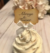 Wedding cupcake topper, vintage wedding cupcake toppers, vintage wedding - $8.17
