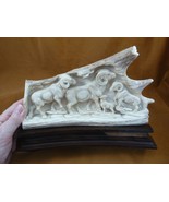 (Ram-3) Rams ram sheep of shed ANTLER figurine Bali detailed carving run... - $447.38 CAD