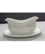 Four Crown China 317 Claridge Pattern Gravy Boat 1 Pc Attached Japan - £8.24 GBP