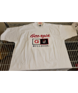 Vintage University of Georgia Bulldogs Tee XL Short Sleeve Embroidered U... - £36.36 GBP