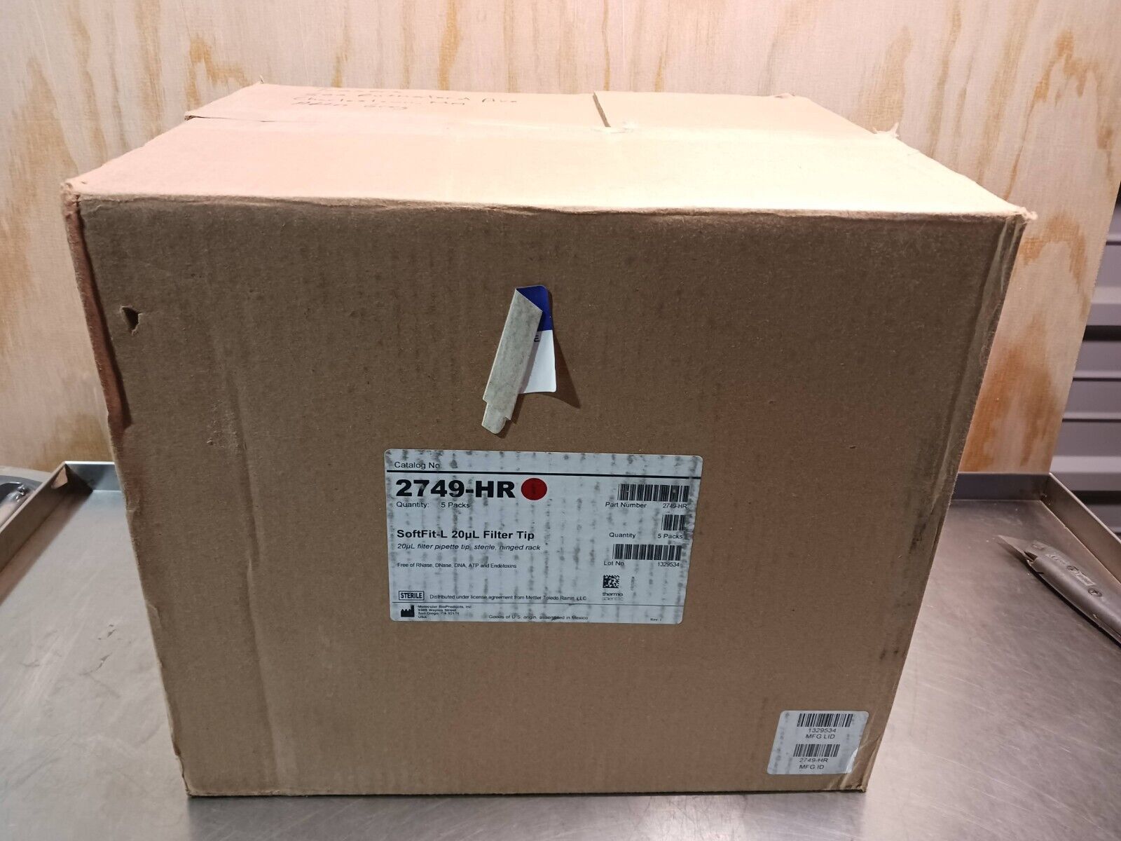Thermo 2749-HR 20uL SoftFit-L 20 ul Filtered Pipette Tips / Case of 4800 - $445.50