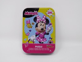 Cardinal Disney Junior Minnie Mouse 24 pc Puzzle in Tin - New - $7.03