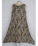 NWT Chico&#39;s 2 L 12 14 Animal Fusion Asymmetrical Hem A-line Stretch Jers... - $38.45 CAD