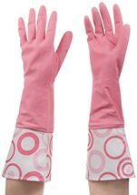 Bathroom Cleaning Gloves with Nylon Cuffs 1 Pair - $12.98
