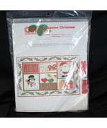 Columbia Minerva Needlepoint Christmas Kit Placemat + Napkin Ring Xmas NEW - $277.78 MXN