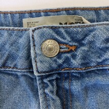 Topshop Moto RN#125149 Women's Blue Denim Frayed Mini Skirt Size 8 Waist 28" image 8