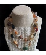 Vintage Natural Stones Necklace, 32 - $950.37 MXN