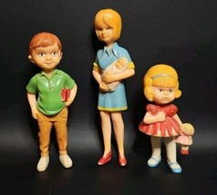 Vintage Louis Marx American Family Doll Set of 3 Hard Plastic Hong Kong - $33.95