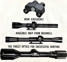 Bushnell Optics Scopes 1964 Advertisement Hunting Accessories Binoculars... - $29.99