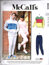 McCalls M8249 Adult XL to 3XL Seatshirt, Hoodies and Sweatpants Sewing Pattern - £12.59 GBP