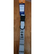 Top Paw Silver Grey &quot;K-9&quot; Nylon Dog Collar Medium Dogs Neck 13.5&quot;-20&quot; NWT - $17.44 CAD