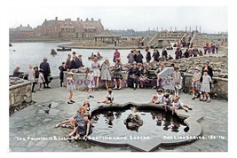 ptc3295 - Yorks - Early Fountain, Lily Pond &amp; Boating Lake at Redcar - print 6x4 - £2.19 GBP