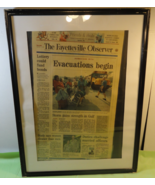 FRAMED GLASS SEPTEMBER 22 2005 THE FAYETTEVILLE OBSERVER HURRICANE RITA ... - €87,49 EUR