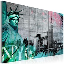 Tiptophomedecor Stretched Canvas Wall Art  - Nyc Collage Iii - Stretched &amp; Frame - £79.92 GBP+