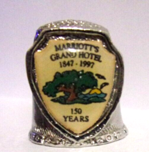 Marriott&#39;s Grand Hotel, 1847-1997, 150 Years - Metal Thimble - £7.91 GBP