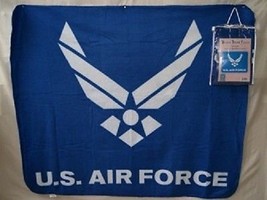 U.S. Air Force Wings 50x60 Polar Fleece Blanket Throw (Licensed) - £18.28 GBP