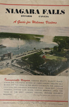 Vintage 1920&#39;S NIAGARA FALLS &quot;A Guide For Welcome Visitors&quot; Tourist Booklet - £11.72 GBP