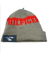 Tommy Hilfiger Grey Red Beanie Hat NWT - $18.81