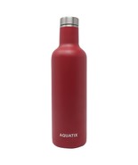 Aquatix 25 ounce Red Wine Bottle. Vacuum Insulated Pure Stainless Steel - $37.06 CAD