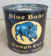 Vintage Blue Boar Rough Cut Empty Tobacco Tin - £43.71 GBP