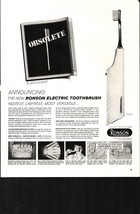 1963 Ronson Electric Toothbrush  Boy Brushing Teeth Vintage Print Ad nos... - £19.27 GBP