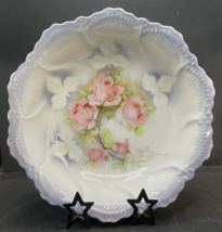 Leuchtenburg Germany Rose Raised Design Scalloped Edge Dish - €12,71 EUR