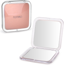 Folding Compact Mirror, 1X/10X Magnifying Pocket Mirror, Small Travel Makeup  - £8.08 GBP