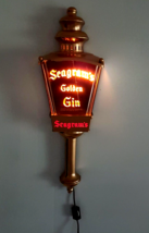 Seagram&#39;s Golden Gin Street Lamp Pub Wall Bar Light VTG Man Cave RARE w/... - $29.69