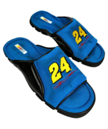 NASCAR Jeff Gordon #24 Blue Cushioned Lounge Slippers men&#39;s size 12 Barr... - $442.30 MXN