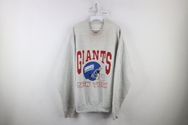 Vtg 90s Mens XL Distressed Spell Out New York Giants Football Sweatshirt Gray - £47.29 GBP
