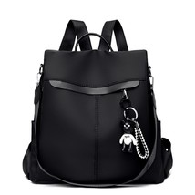 Women Simple Anti-theft Backpack Ladies Designer Bear Pendant Backpack High Qual - £29.28 GBP