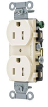 10 Pack Hubbell (CR15LATR) 15A 125V Duplex Receptacle, Almond - £30.37 GBP