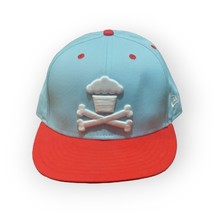 Classic 2012 Johnny Cupcakes 7 3/8 59Fifty New Era Fitted Cap Blue Red - Guc - $34.85