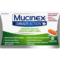 Mucinex Multi-Action Congestion, Cold &amp; Flu Caplets (20 Caplets) - $30.68