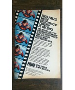 Vintage 1980 Superman Christopher Reeves HBO Full Page Original Movie Ad... - £5.22 GBP