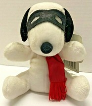 Peanuts SNOOPY Beagle Dog Red Baron 6&quot; Plush Figure - £11.65 GBP