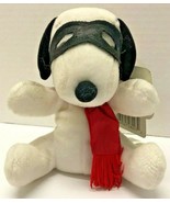 Peanuts SNOOPY Beagle Dog Red Baron 6&quot; Plush Figure - $20.37 CAD
