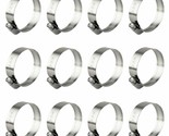 Hose Clamp, 12 Pack Stainless Steel Worm Gear Fuel Line Hose Clamps, 21-... - $18.99