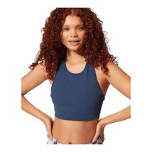 Threads 4 Thought Kensi Rib Sports Bra Navy Blue Racerback Women Xl Shelf Bra - $19.24