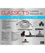 Central Vac kit-Titan T5,CLASSIC,35FT Low Voltage Hose Deluxe Tool kit - £132.46 GBP