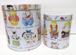 DEPARTMENT 56 Collectible Tin Storage Container Set of 2 COOKIES FROM TH... - £26.86 GBP