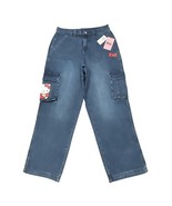 Hello Kitty Apple Cargo Jeans PLUS SIZE 11 NEW Fits 34x31 - $725.58 MXN