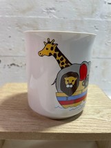 Vintage Giftco Taiwan Zoo Circus Animals in a Boat Coffee Tea Mug Cup Be... - $11.64