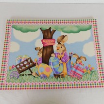 4 Easter Egg Hunt Today Fabric Placemats Set Spring Multicolor 13 x 18&quot; Wal-Mart - £15.22 GBP