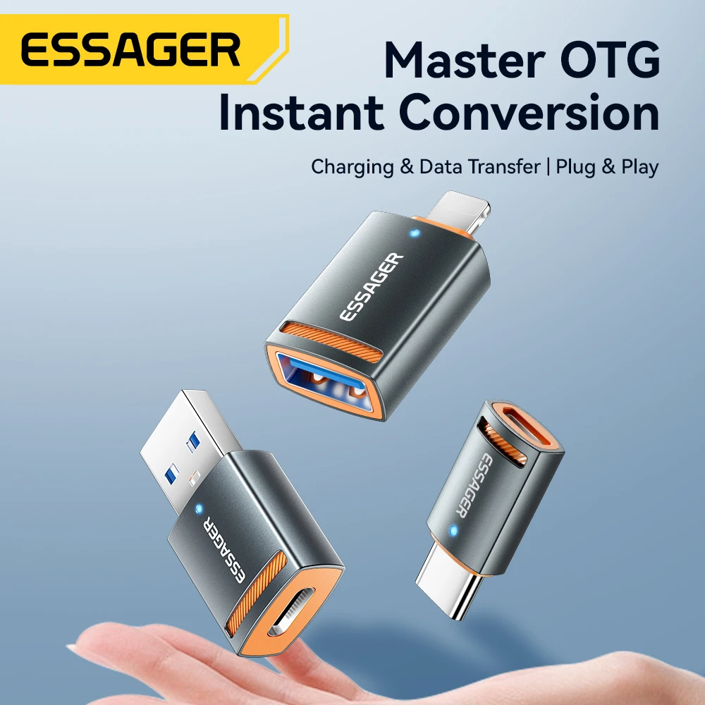 Essager USB 3.0 OTG Adapter Type-C Female to USB Male for MacBook Laptop... - $73.89 MXN