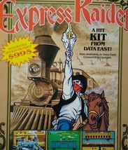 Express Raider Arcade FLYER Original Video Game Steam Train Art 1986 Vin... - $31.35
