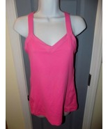 Lululemon Women&#39;s Yoga Tank Top Criss-Cross Back Pink Size 8 Women&#39;s EUC - $56.16 CAD